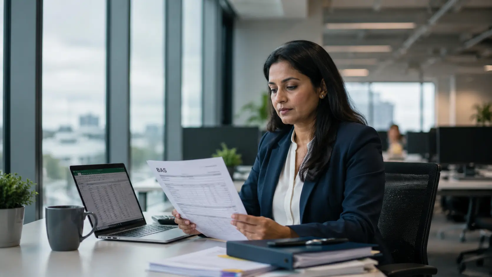 Payroll Audit for Sham Contracting Risk Payroll compliance manager auditing contractor documents to assess sham contracting risk Australia payroll obligations.